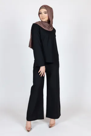 Adira Linen Wide Leg Pants