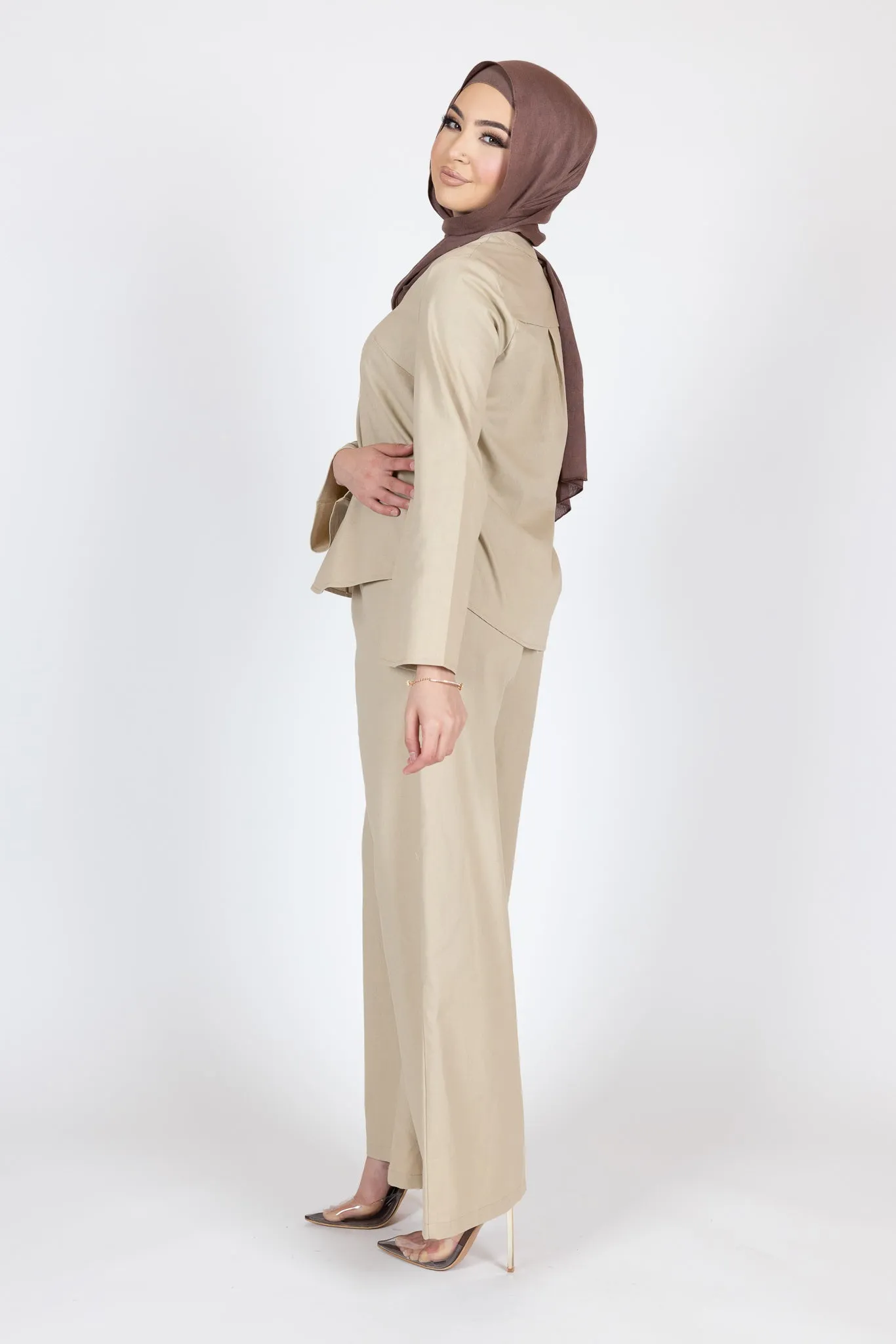 Adira Linen Wide Leg Pants