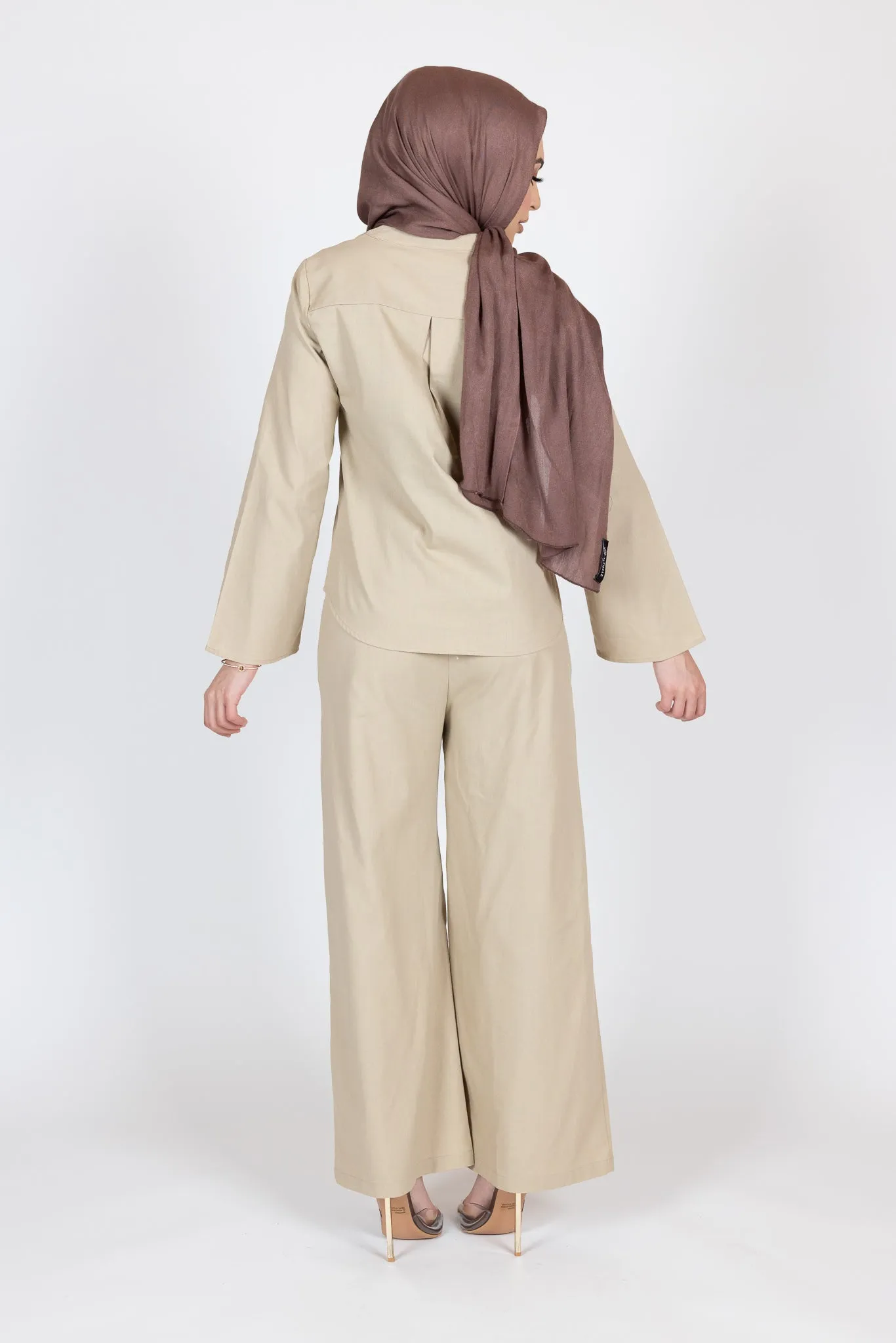 Adira Linen Wide Leg Pants