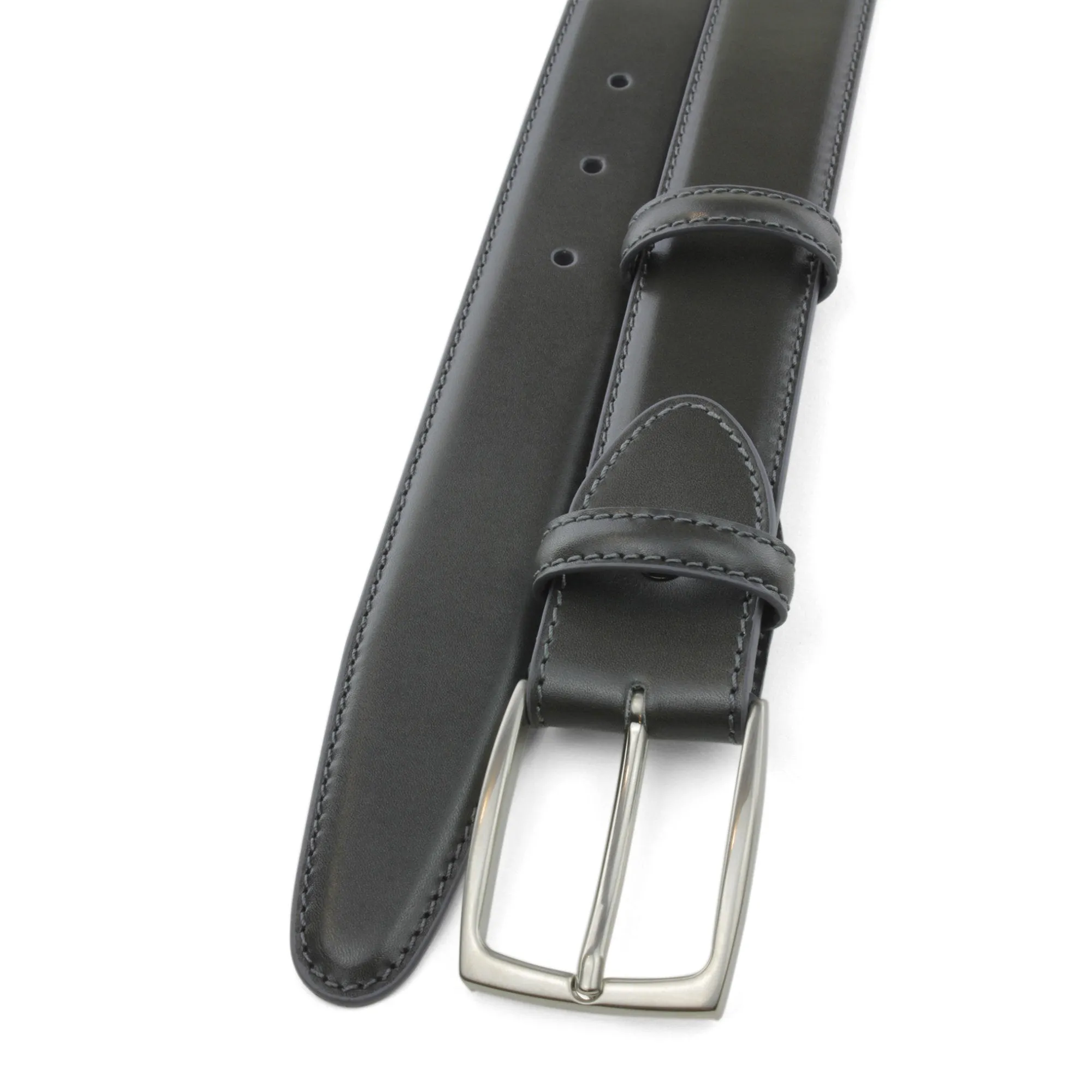 Anthracite Grey Box Calf Classic Belt