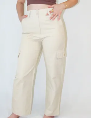 Beige Cargo Pants