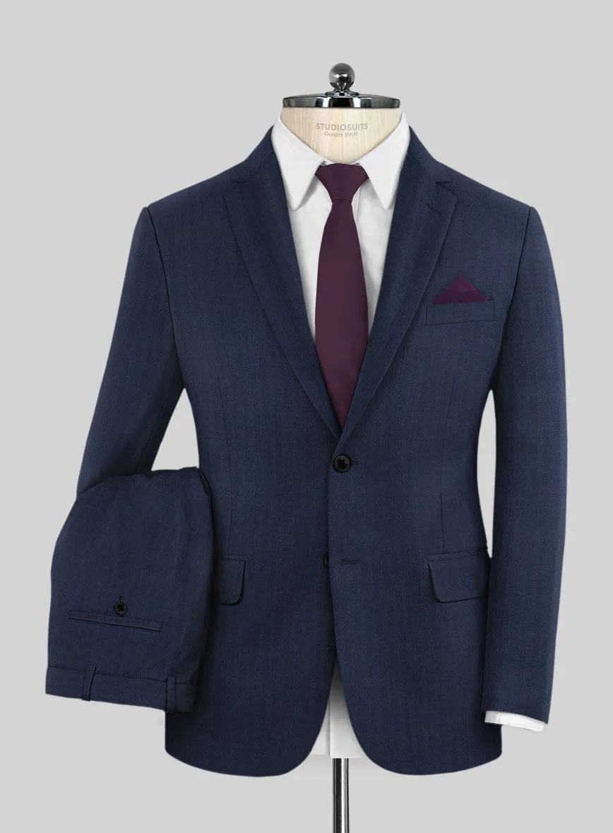 Caccioppoli Sun Dream Rogio Blue Wool Silk Suit