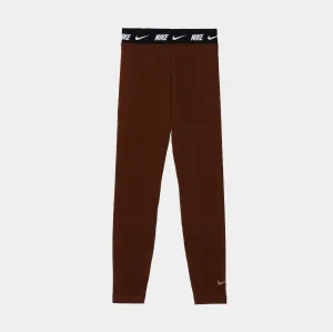 Club High Waist Leggings Womens Pants (Brown)