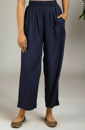 comfort fit pants - indigo modal