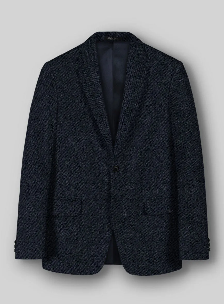 Deep Blue Heavy Tweed Suit