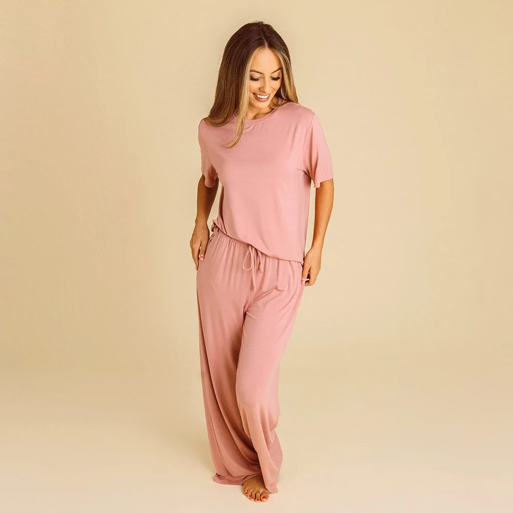 Dusty Rose Women's Puddle Pants