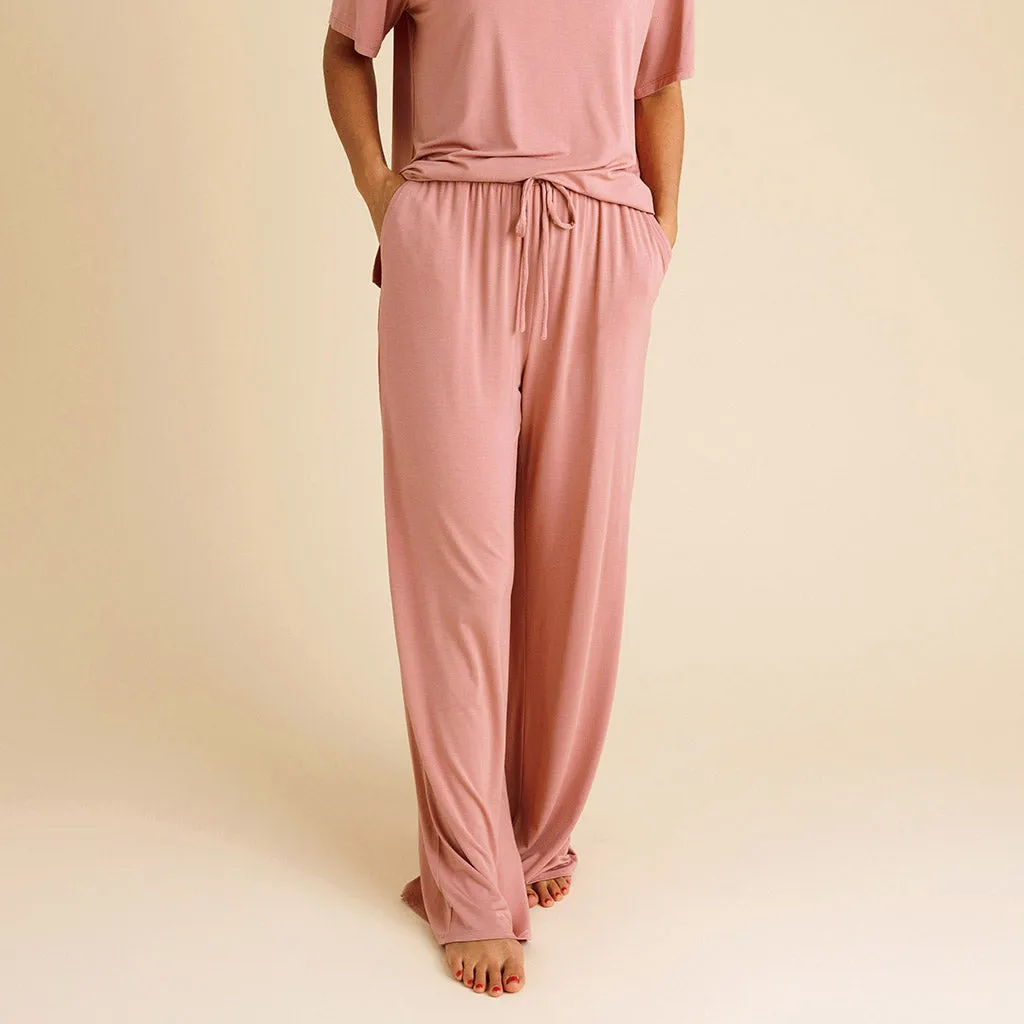 Dusty Rose Women's Puddle Pants