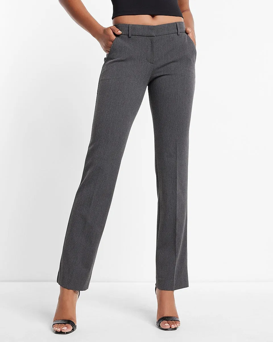 Editor Low Rise Bootcut Pant in Heather Gray