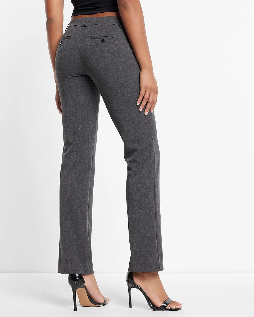 Editor Low Rise Bootcut Pant in Heather Gray