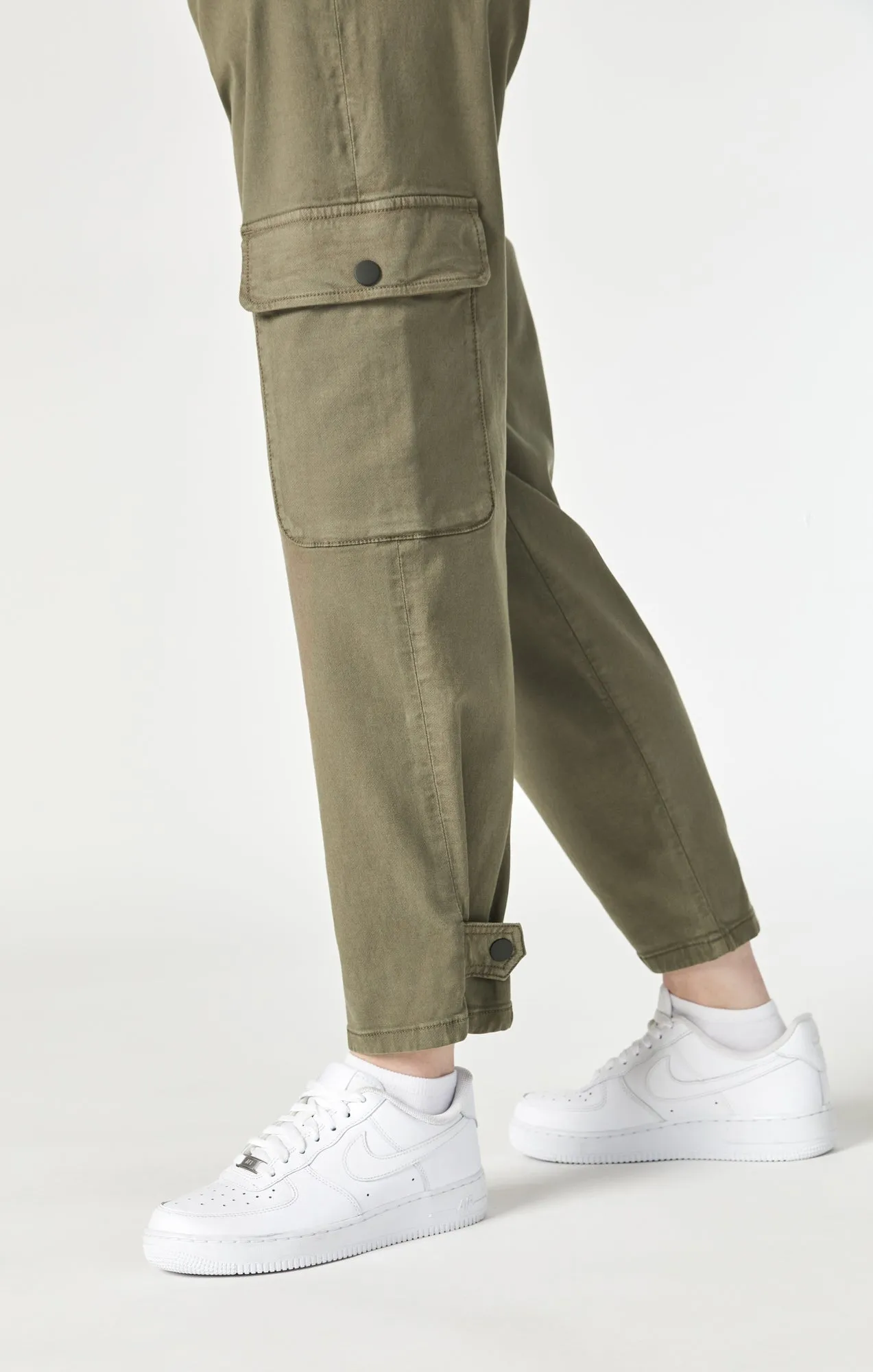 ELSIE CARGO PANTS IN CAPERS LUXE TWILL