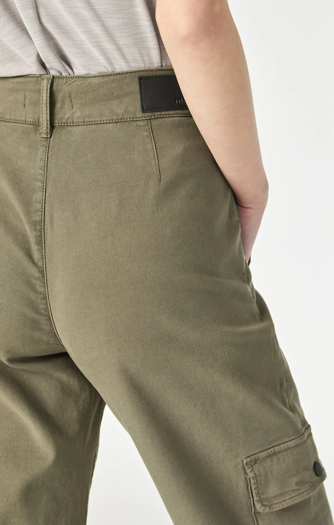 ELSIE CARGO PANTS IN CAPERS LUXE TWILL