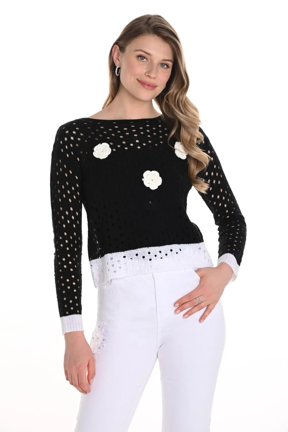 Frank Lyman Top 256745U Black/White