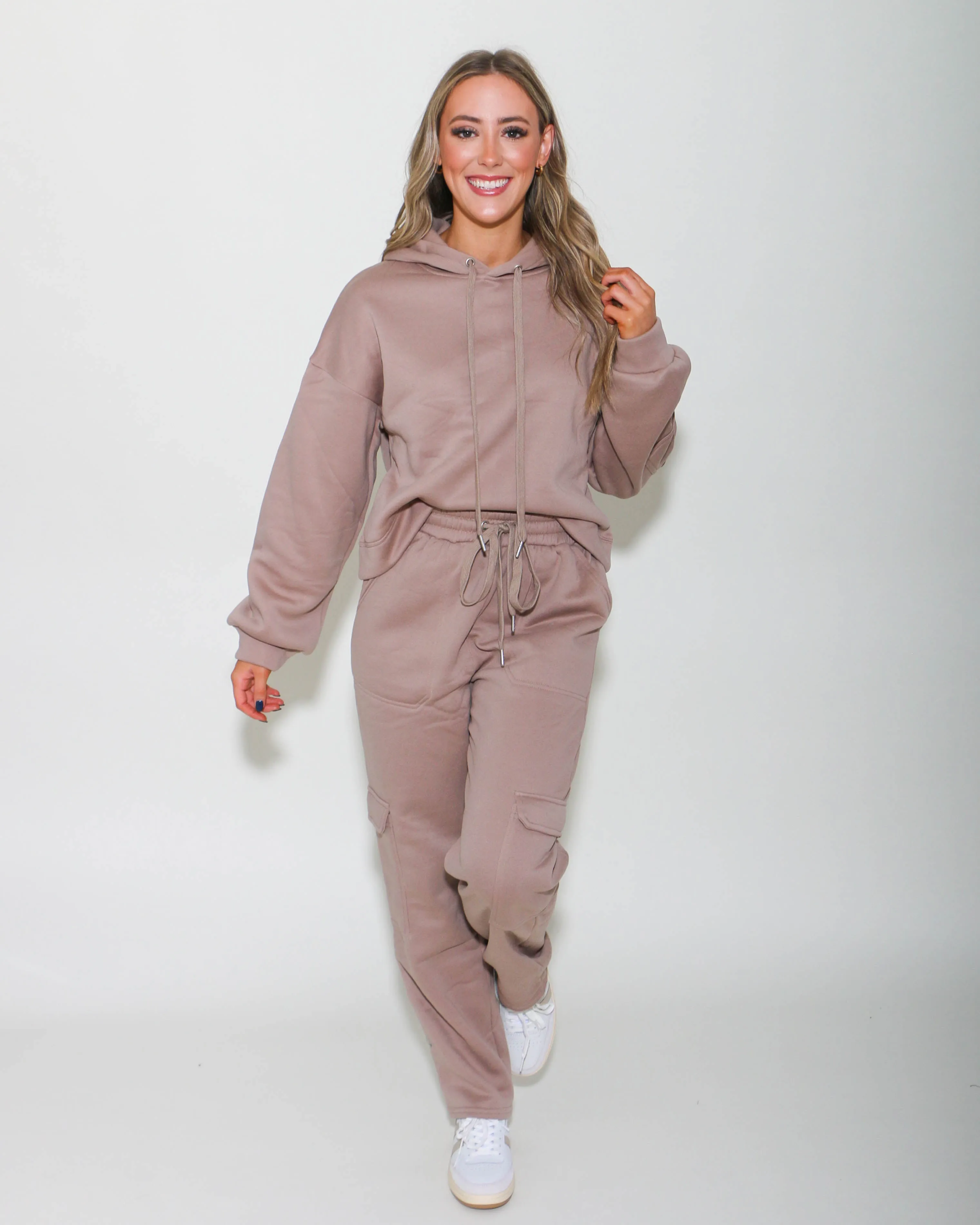 Frenchy Knit Comfy Set in Mocha