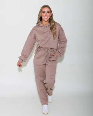 Frenchy Knit Comfy Set in Mocha