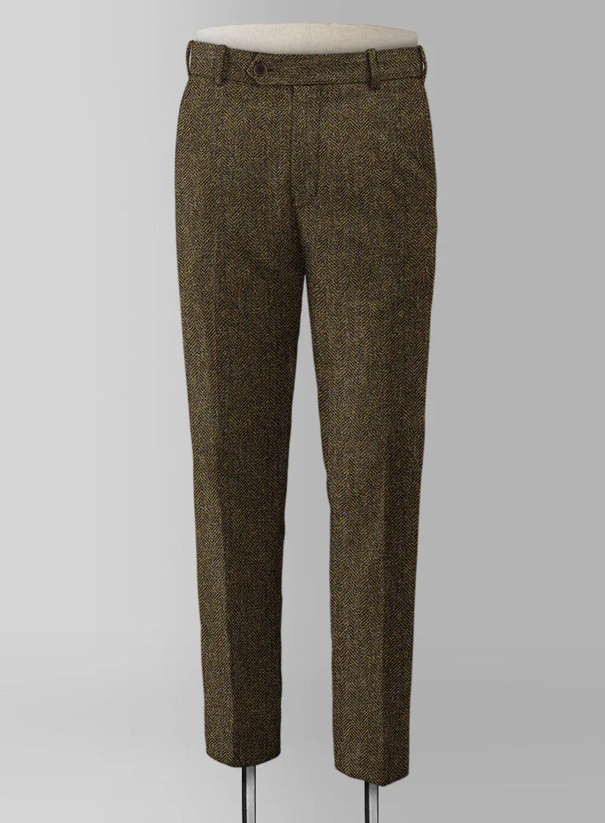 Haberdasher Mustard Brown Tweed Pants