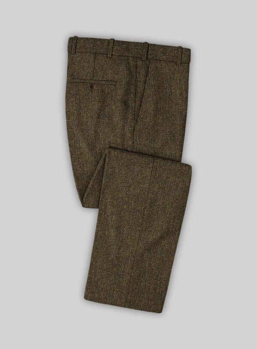 Haberdasher Mustard Brown Tweed Pants