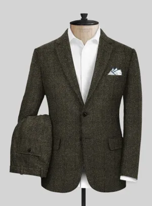 Harris Tweed Dark Green Check Suit