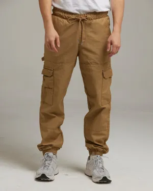 HARRISBURG MEN'S CUFFED CARGO TROUSERS | TOBACCO