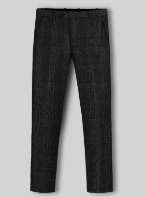 Highlander Black Tartan Tweed Pants