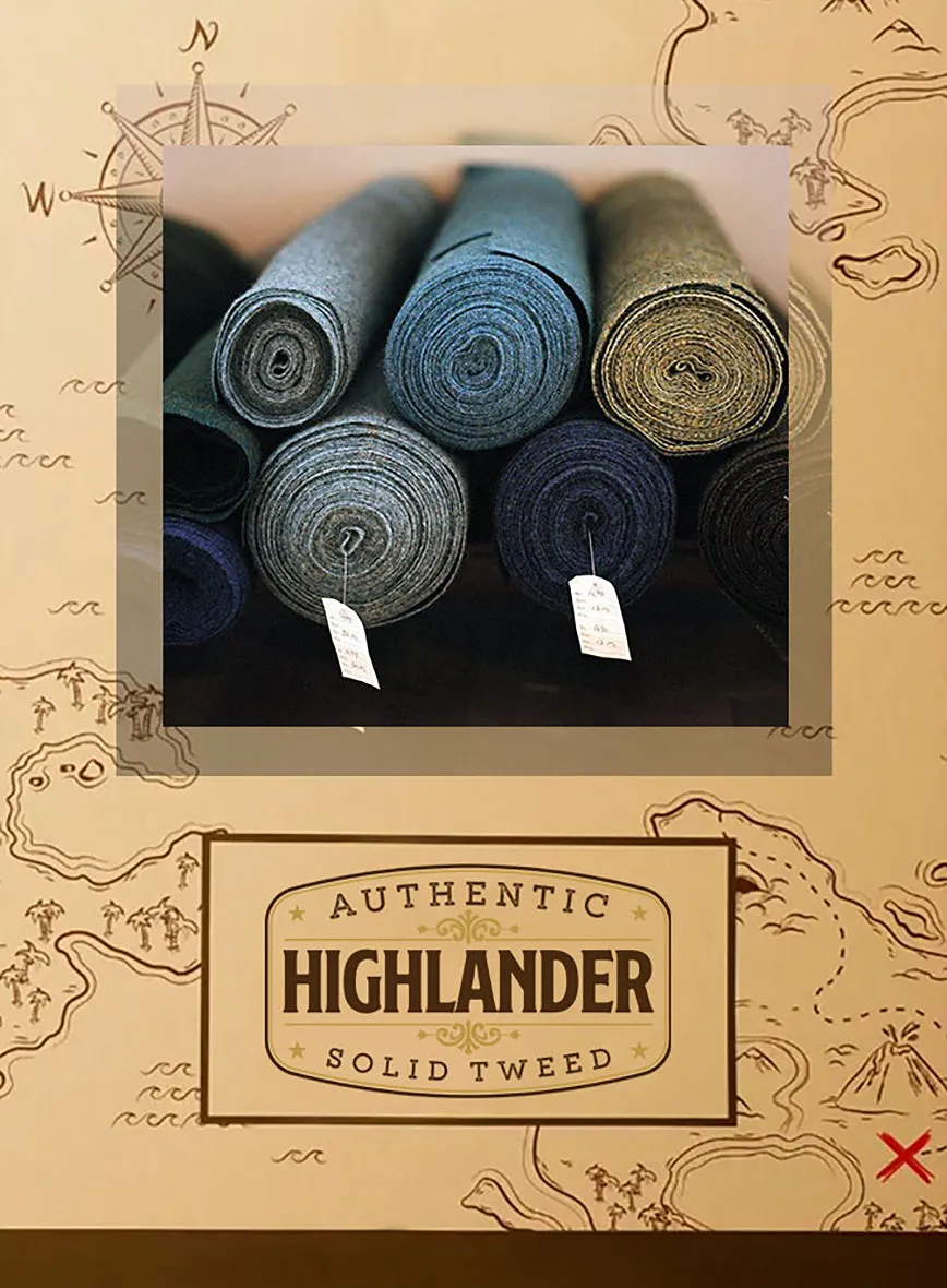 Highlander Greige Tweed Suit