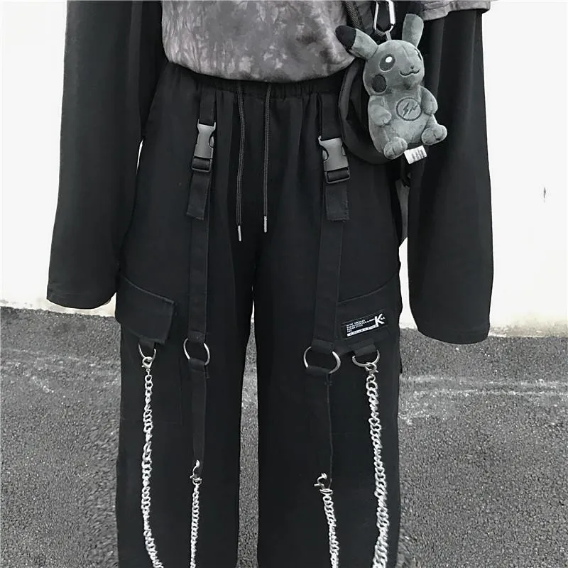 Hip-Hop Chain Style Cargo Pants