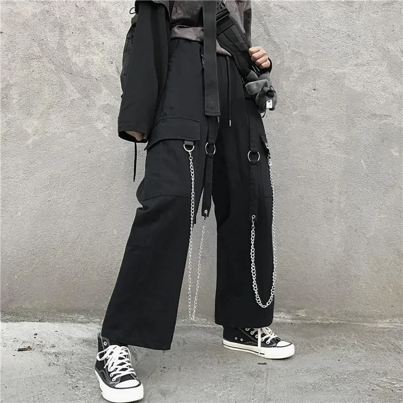 Hip-Hop Chain Style Cargo Pants