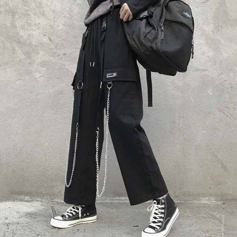 Hip-Hop Chain Style Cargo Pants