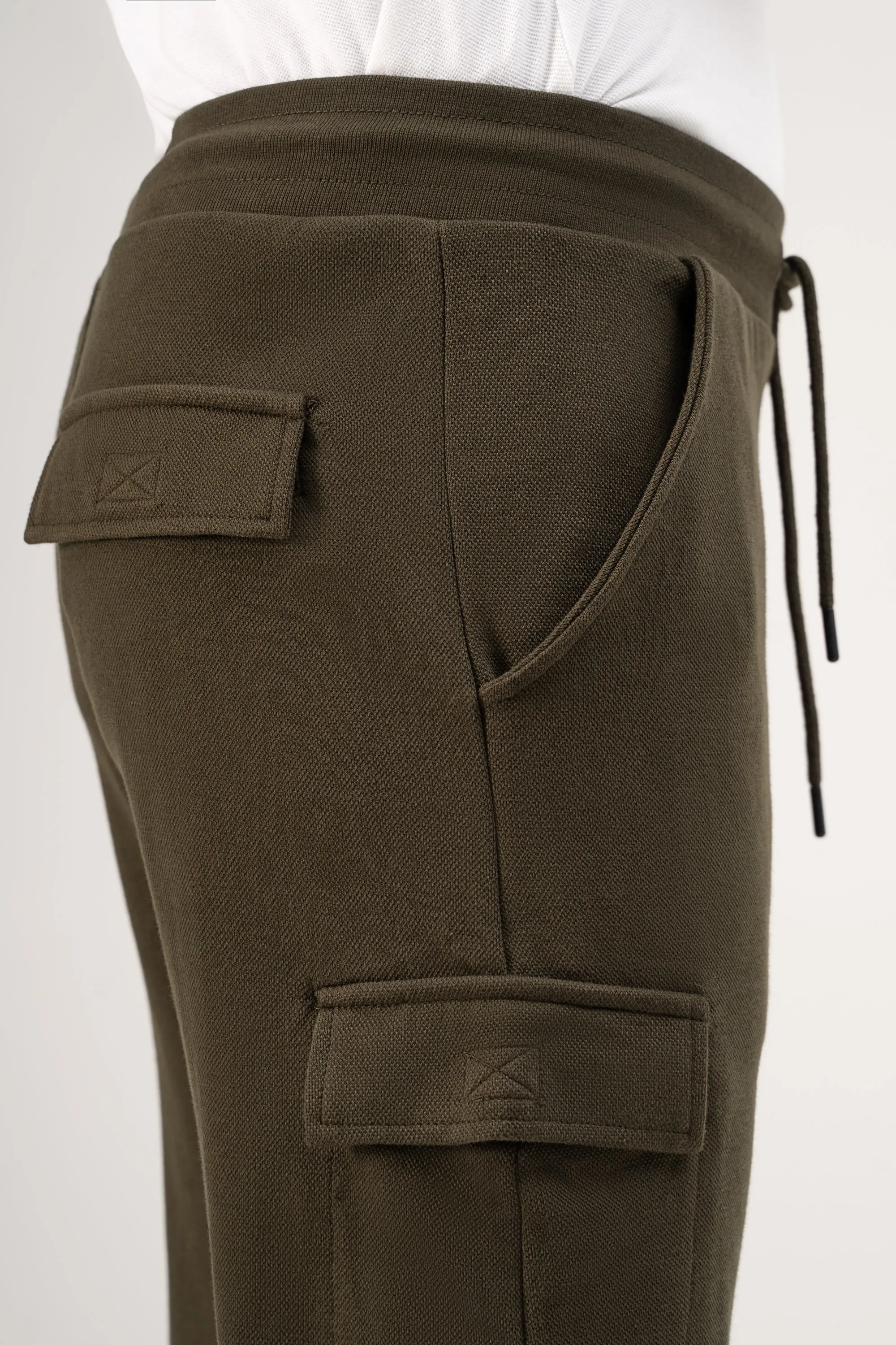 INTERLOCK CARGO TROUSER DARK OLIVE