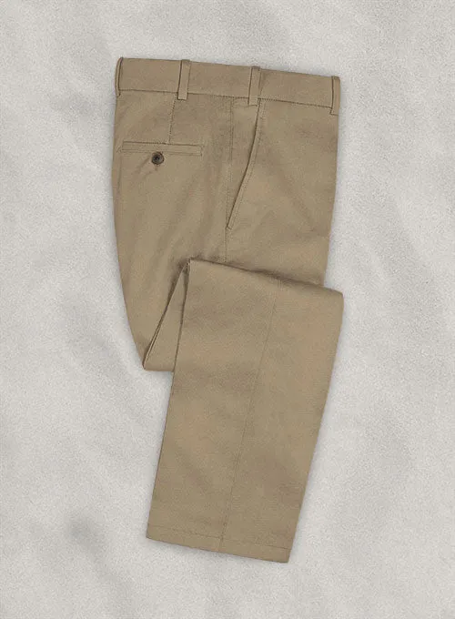 Italian Beige Cotton Stretch Suit