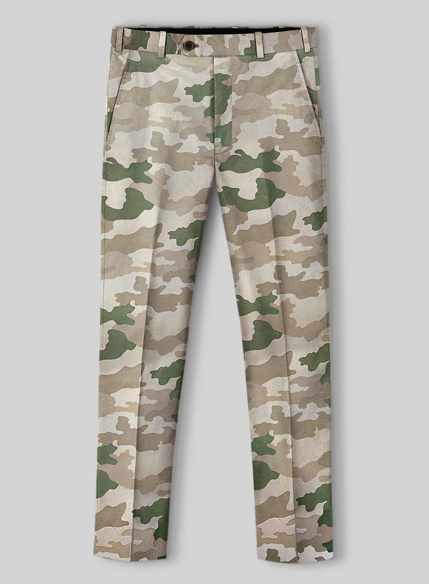 Italian Cotton Santoro Camo Suit