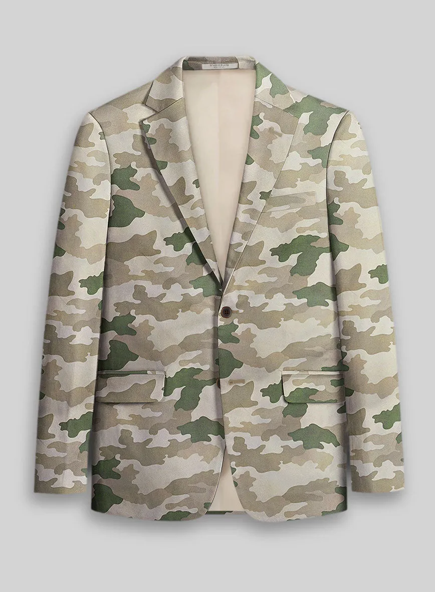 Italian Cotton Santoro Camo Suit