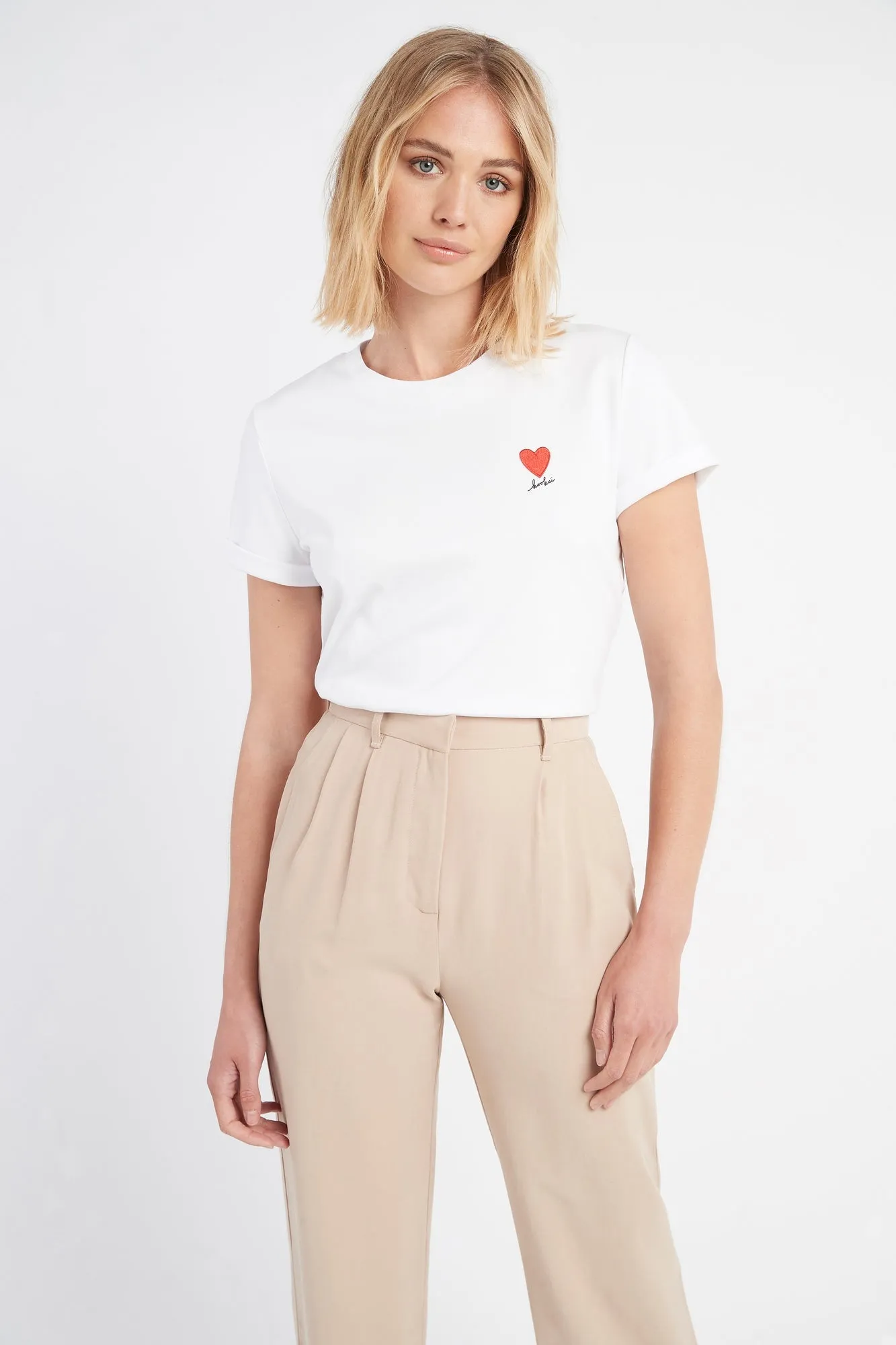 Kookai Heart Patch Tee