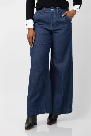 Lagence Runa High Rise Wide Leg Trousers in Newhaven