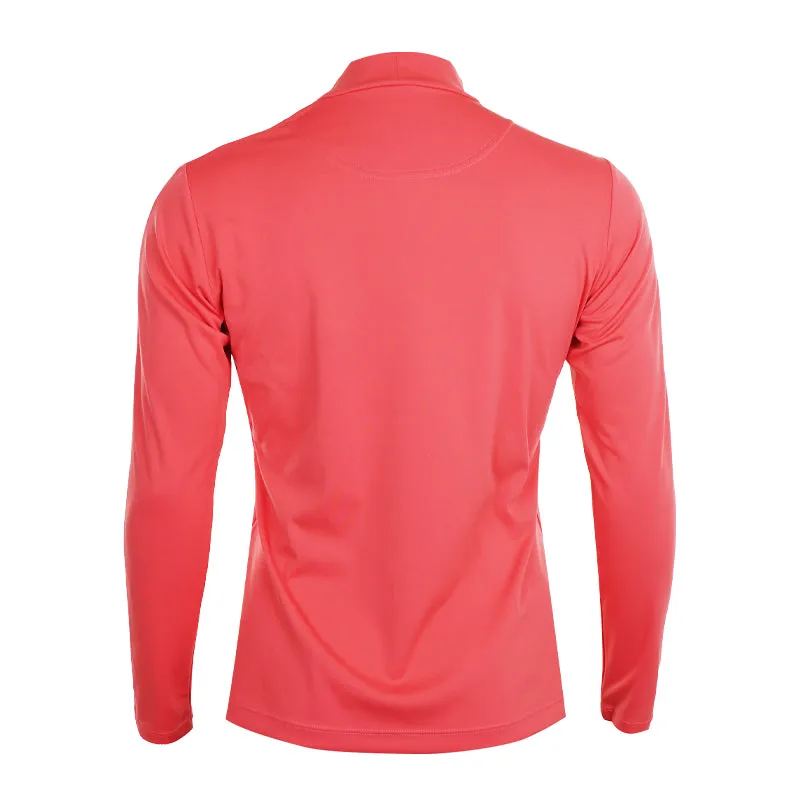 LE COQ SPORTIF GOLF High Neck Women's Long Sleeve Shirt (Red)