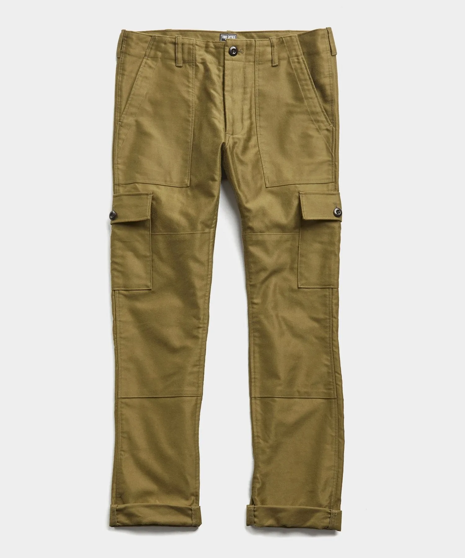 Made in New York Japanese Cotton Camp Cargo in Olive