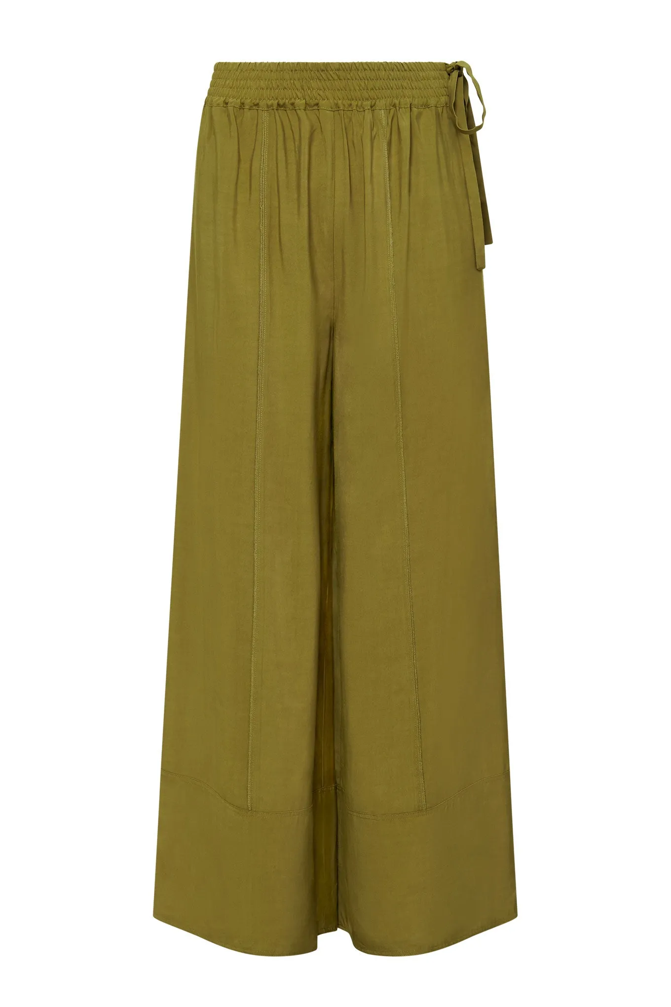 MARIE - Rayon Trousers Khaki