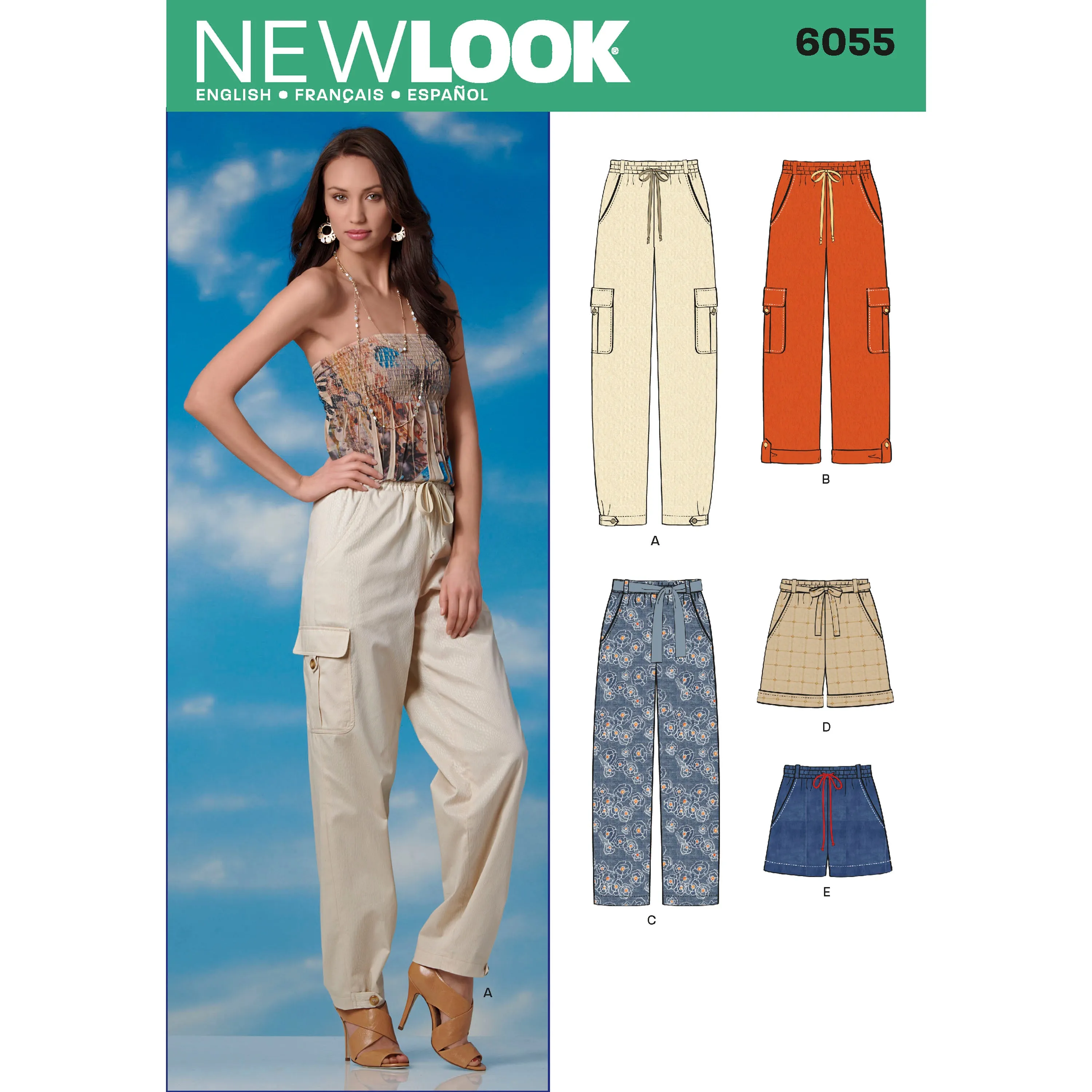 Misses' Pants & Shorts - New Look Sewing Pattern N6055