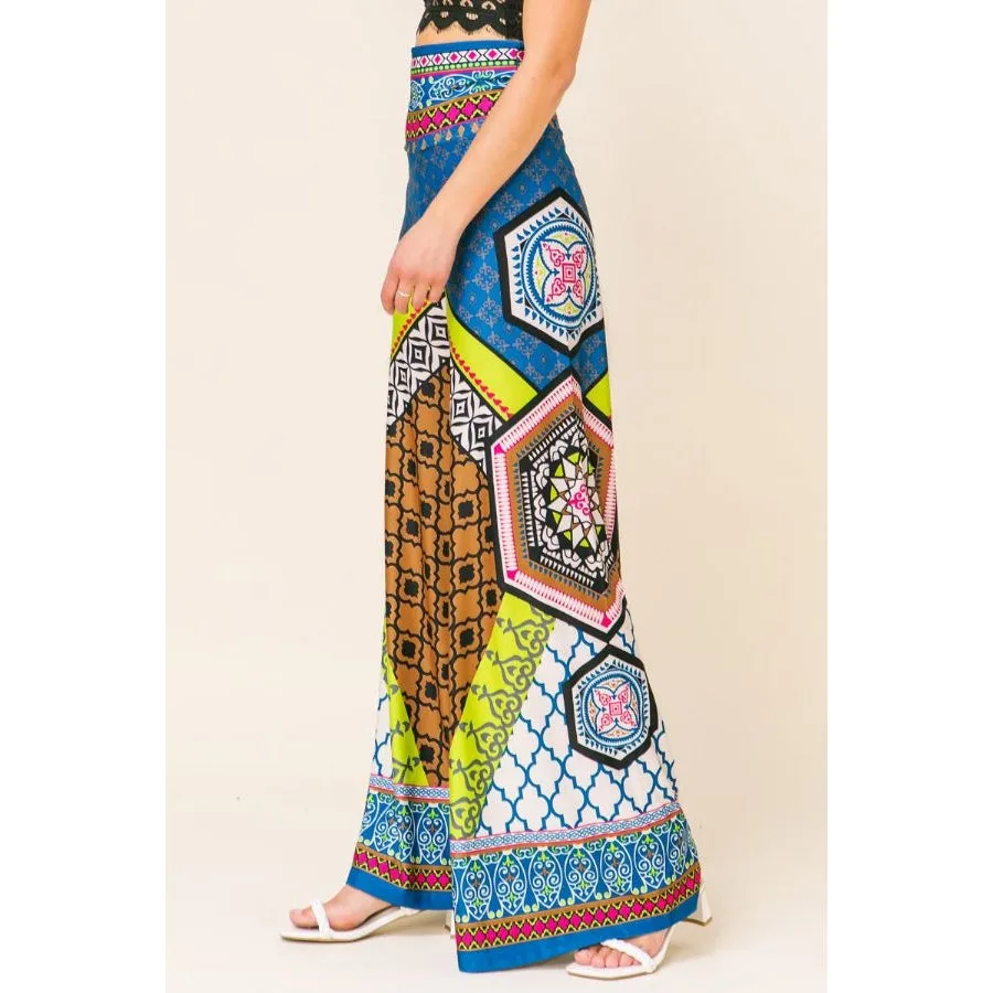 Multi Patterned Palazzo Pants