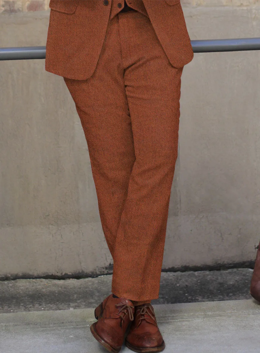 Naples Prego Rust Tweed Pants