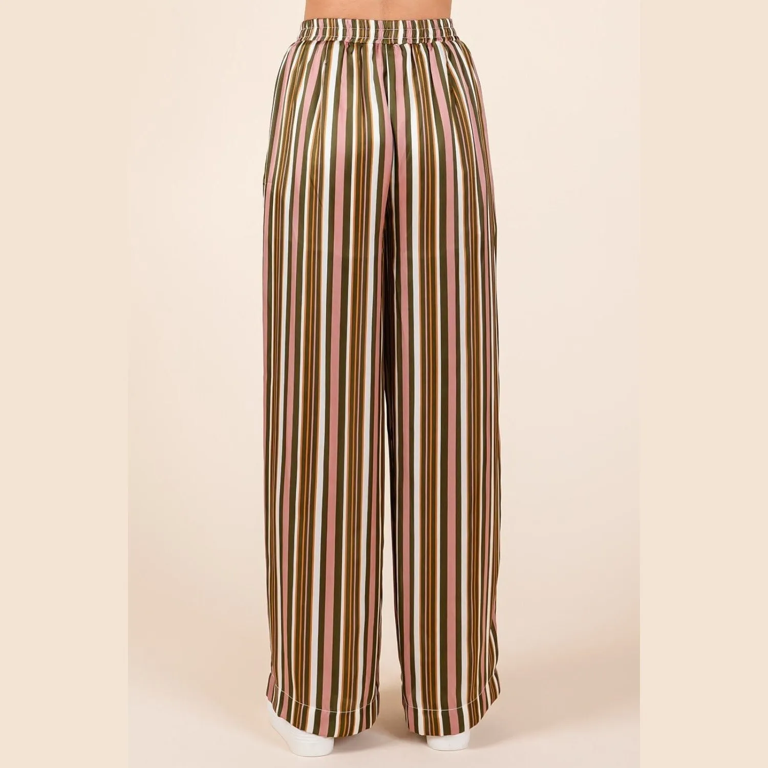 New Me Striped Wide Leg Pants