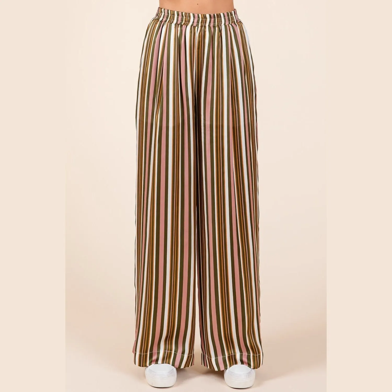 New Me Striped Wide Leg Pants