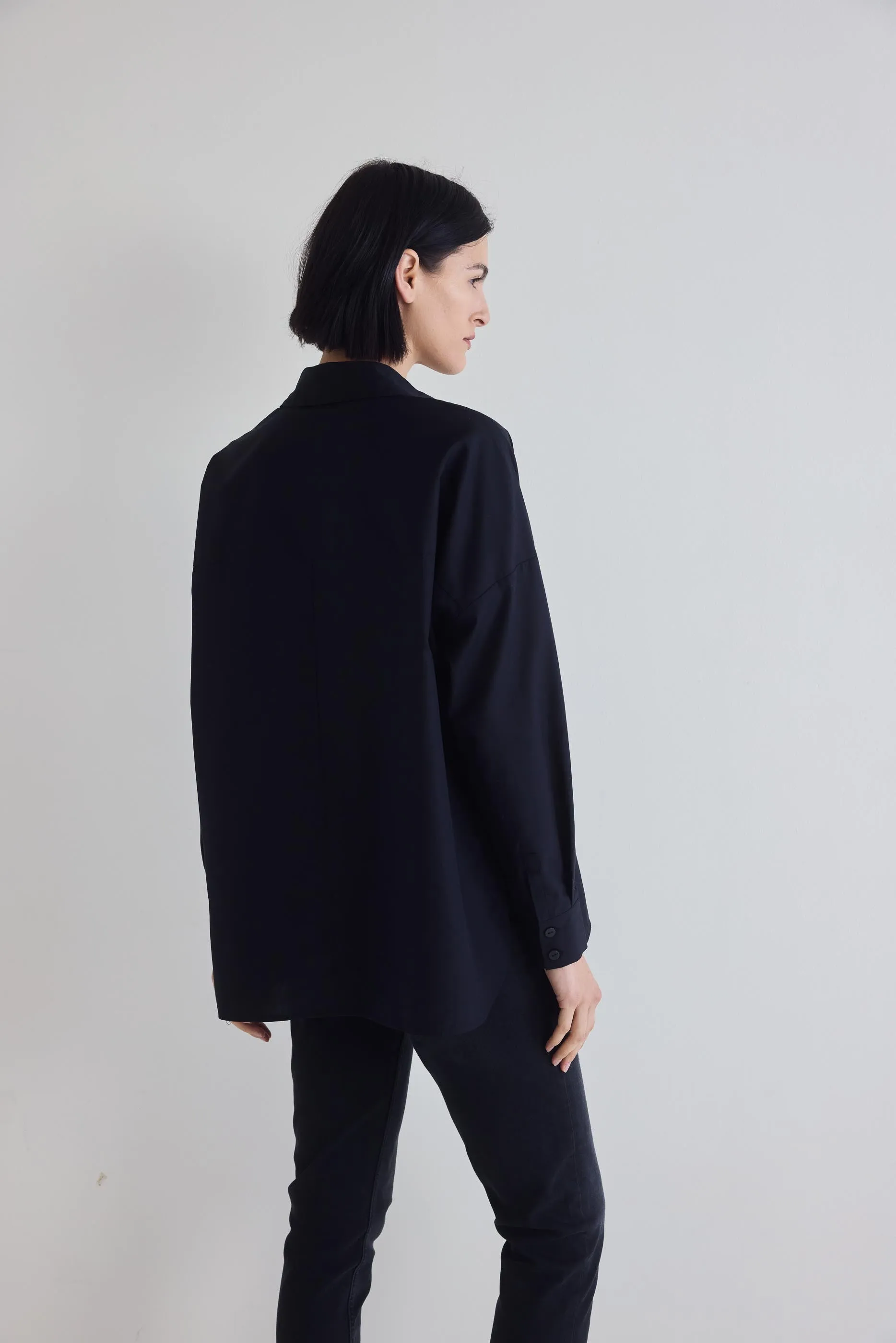 Non-Iron Refine Oversized Tunic