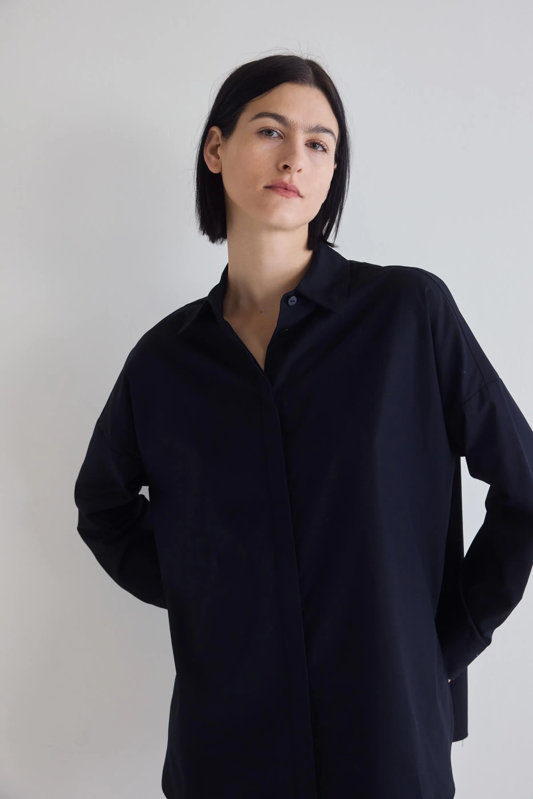 Non-Iron Refine Oversized Tunic