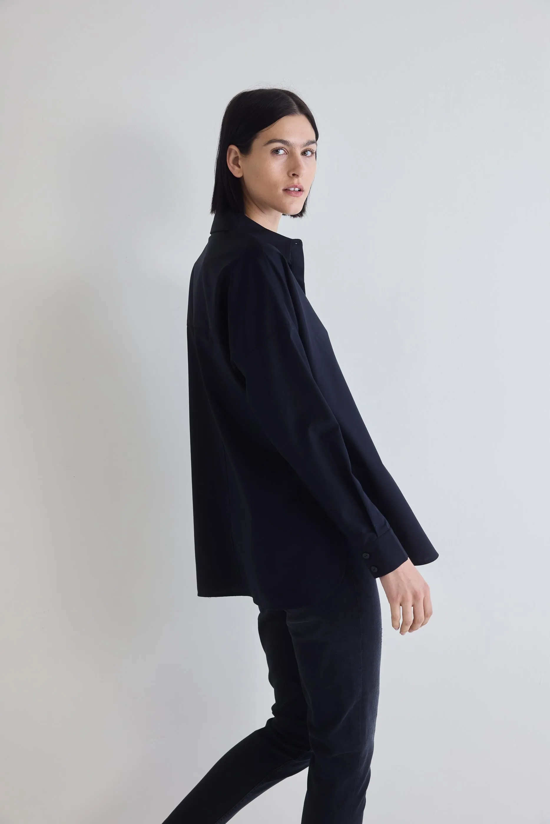 Non-Iron Refine Oversized Tunic