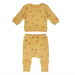 Nuts About You Organic Printed Sweatshirt & Jogger Set