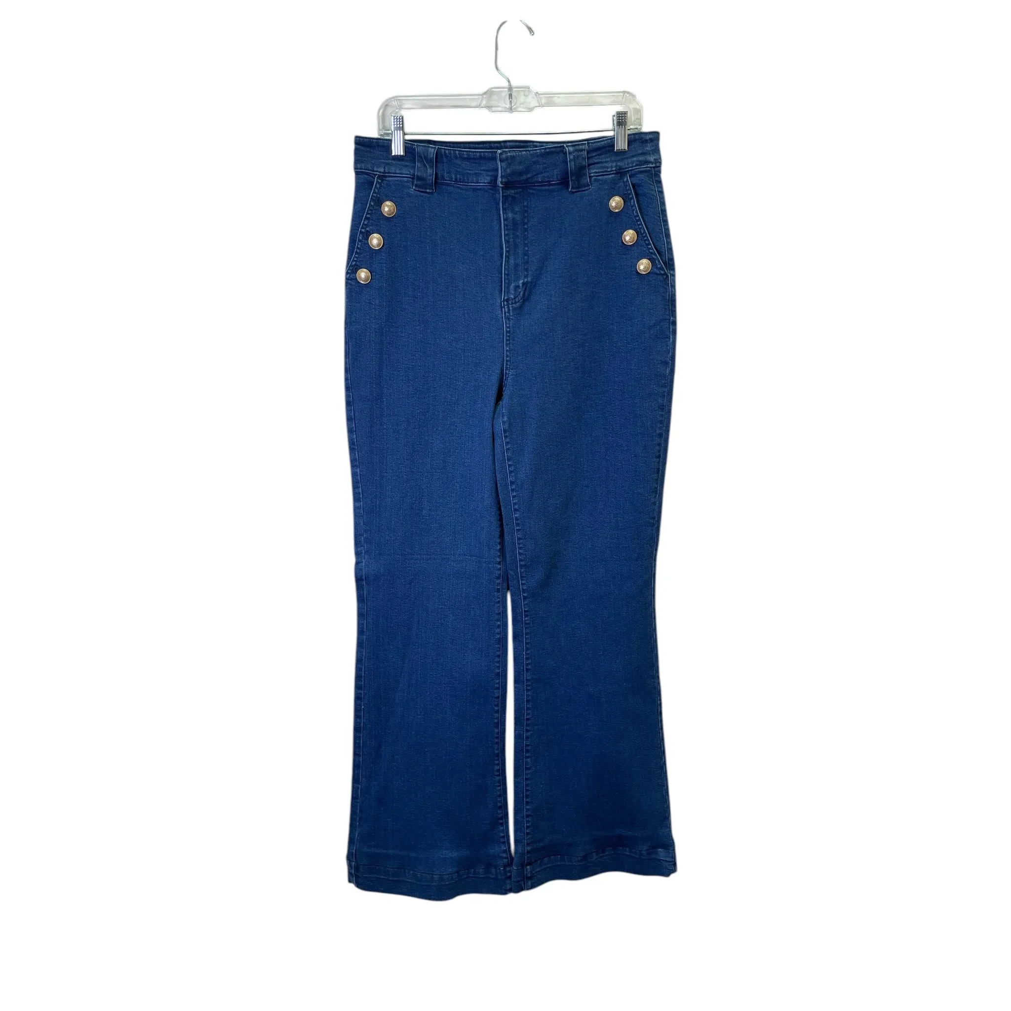 Pants Wide Leg By Avec Les Filles In Blue, Size:10