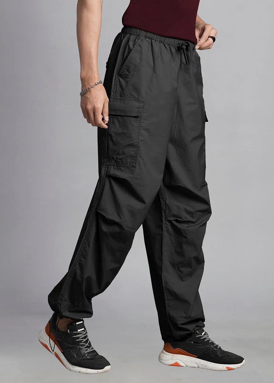 Parachute Pants For Men - Black