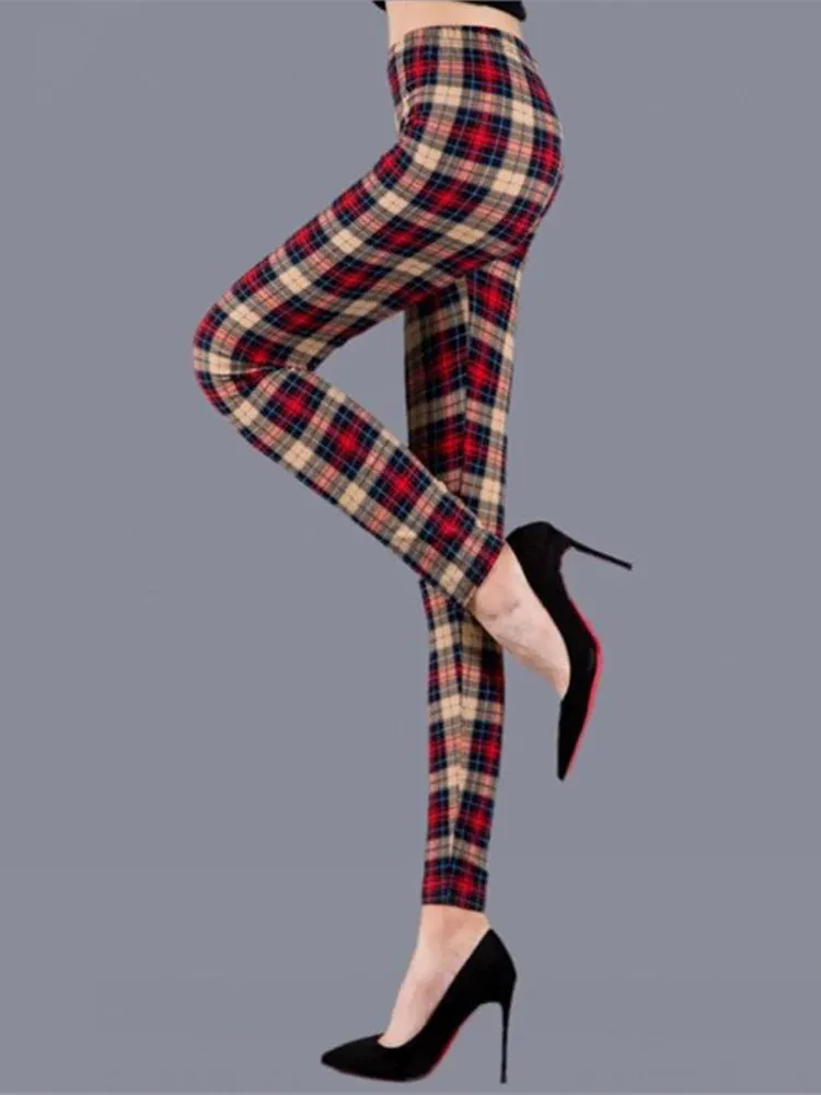 Plaid  High Waist Leggings | PlaidFit