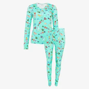 Posh Peanut Womens Fritz Long Sleeve Pajama Set