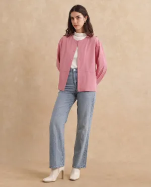 Rareism Women Indow Dusky Pink Plain Jacket